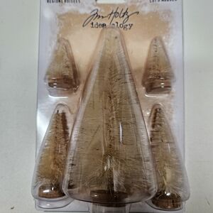 Tim Holtz Idea-ology Miniature Tree Set - Cream